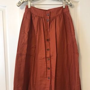 Madewell midi skirt size 4